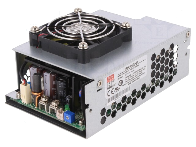 Voedingseenheid: schakelende; open; 400W; 113÷370VDC; 80÷264VAC Voedingseenheid: schakelende; open; 400W; 113÷370VDC; 80÷264VAC
